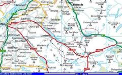 ogwen and Llamberis pass map