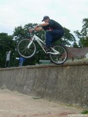 Me doing a small drop along Ryde Seafront