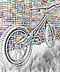 My bike photoshoped