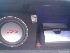 amp sub and lights